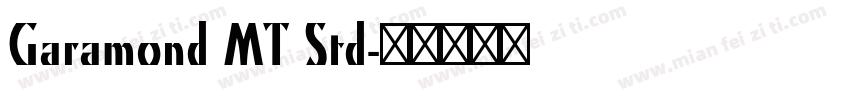 Garamond MT Std字体转换
